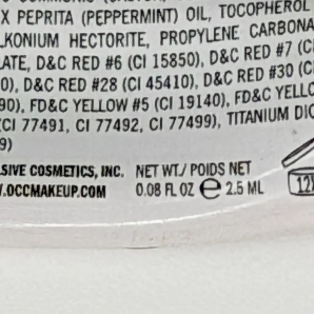 Obsessive Compulsive Cosmetics Lip Tar Matte Strumpet Red Travel .08oz 2.5ml New